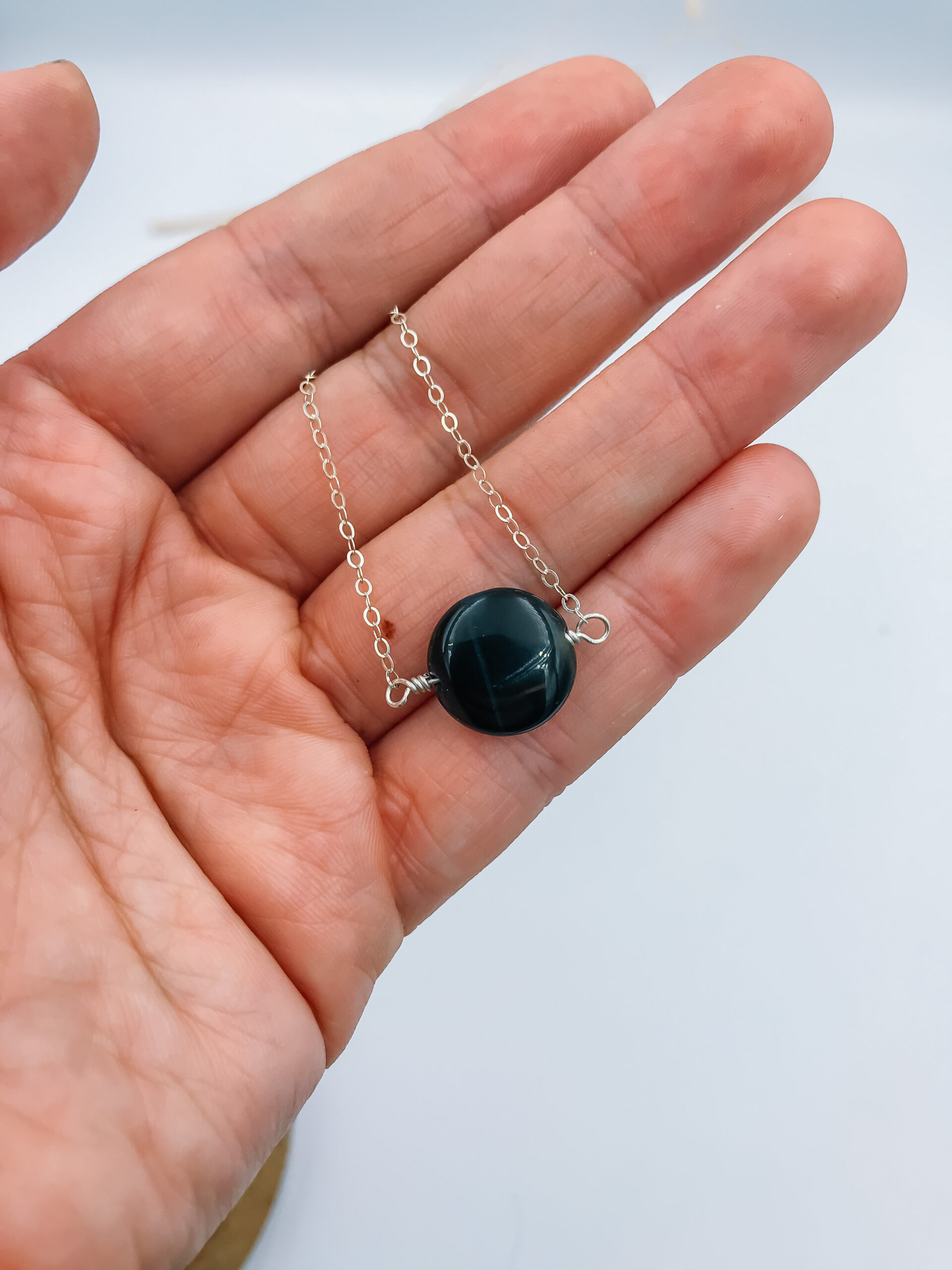 Zilveren ketting valkoog Zilveren ketting valkoog